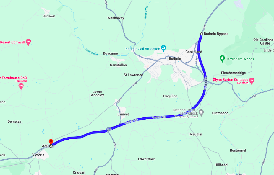 Bodmin set for more traffic as A30 works planned cornish times